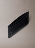 Negru Portcard Vertical Din Piele  Barbati