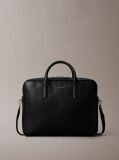 Black Micro Pebble Commuter Bag  Men