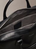 Black Micro Pebble Commuter Bag  Men