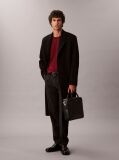 Black Micro Pebble Commuter Bag  Men