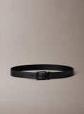 Black Reversible Logo Belt  Men