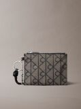 Multi Charm Pentru Geanta Din Jacquard Cu Logo Si Compartiment Cu Fermoar  Femei