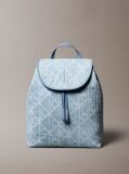 Denim Rucsac Din Denim Cu Logo Jacquard  Femei