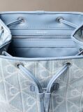 Denim Rucsac Din Denim Cu Logo Jacquard  Femei