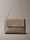 Bej Geanta Crossbody Din Piele Granulata  Femei
