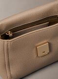 Bej Geanta Crossbody Din Piele Granulata  Femei