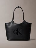 Negru Geanta Tote Pentru Laptop Cu Monograma Si Logo Signature  Femei