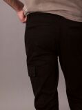 Negru Pantaloni Cargo Slim Elastici  Barbati
