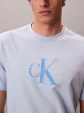 Albastru Tricou Cu Logo Monograma  Barbati