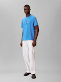 Blue Monogram Logo T-Shirt  Men