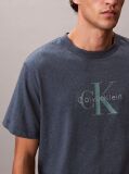 Albastru Tricou Cu Logo Monograma  Barbati