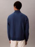 Blue Chain Stitch Logo 1/4 Zip Sweatshirt  Men