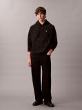 Black Premium Fleece Relaxed Hoodie  Men