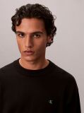 Black Relaxed Cotton Monogram Jumper  Men