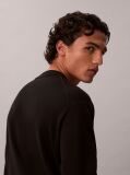 Black Relaxed Cotton Monogram Jumper  Men