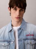 Denim Chain Stitch Logo 90s Trucker Jacket  Men