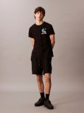 Negru Tricou Cu Logo Grafic  Barbati