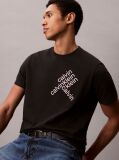 Negru Tricou Cu Maneca Scurta  Barbati