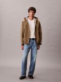 Alb Tricou Clasic Din Material Waffle  Barbati