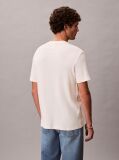 Alb Tricou Clasic Din Material Waffle  Barbati