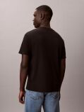 Negru Tricou Clasic Din Material Waffle  Barbati