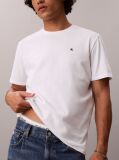 Alb Tricou Clasic Cu Maneci Scurta Si Monograma  Barbati