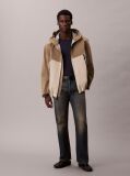 Bej Jacheta Windbreaker Din Material Tech Shell  Barbati