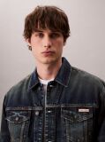 Denim Jacheta Denim Stil Anii 90  Barbati
