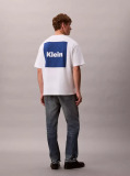 White Logo Box Graphic Relaxed T-Shirt  Men
