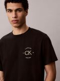 Negru Tricou Cu Logo Brodat  Barbati
