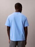 Albastru Tricou Cu Emblema Varsity  Barbati