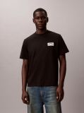 Negru Tricou Cu Emblema Varsity  Barbati