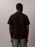 Negru Tricou Cu Emblema Varsity  Barbati