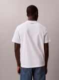 Alb Tricou Cu Emblema Varsity  Barbati