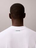 Alb Tricou Cu Emblema Varsity  Barbati