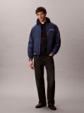 Blue Varsity Logo Bomber Jacket  Men