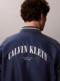 Blue Varsity Logo Bomber Jacket  Men