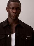 Negru Jacheta Denim Stil Anii 90  Barbati