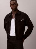 Negru Jacheta Denim Stil Anii 90  Barbati