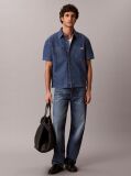 Denim Boxy Denim Short Sleeve Shirt  Men