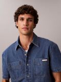 Denim Boxy Denim Short Sleeve Shirt  Men