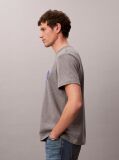 Gri Tricou Cu Logo NYC Brodat   Barbati