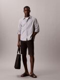 Negru Pantaloni Scurti Slim Din Denim  Barbati