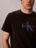 Black Washed Cotton Monogram T-shirt  Men