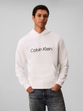 White Logo Hoodie  Men