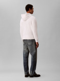 White Logo Hoodie  Men