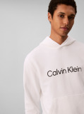 White Logo Hoodie  Men