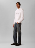 White Logo Hoodie  Men