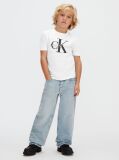 Alb Tricou Pentru Copii Cu Logo  Copii Unisex
