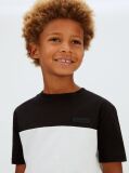 Negru Tricou Colourblock  Baieti